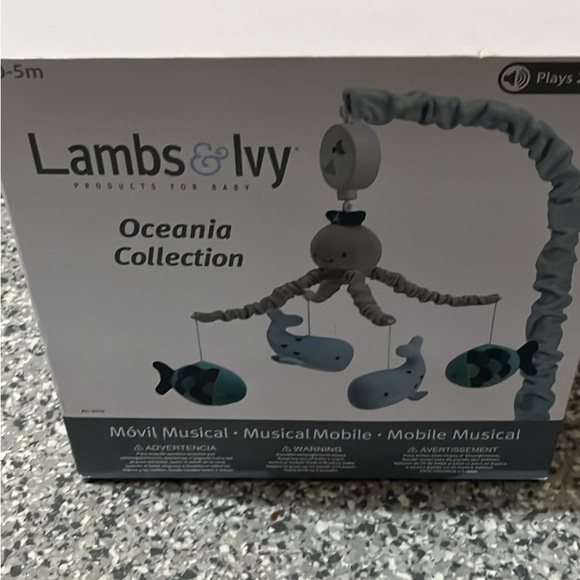 Ocean-Themed Baby Mobile with Whales and Octopus - Picture 3 of 6